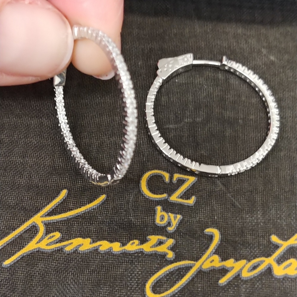 Kenneth Jay Lane Hoop Earrings